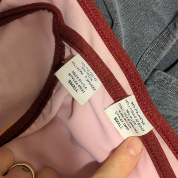 Tropical sunset string bikini - Picture 3 of 3